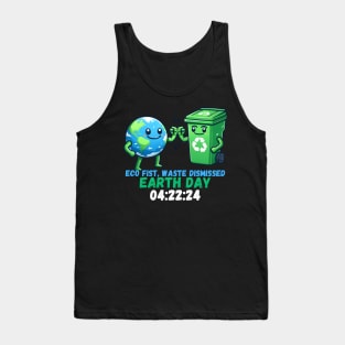 eco fist waste dismissed earth day 2024 Tank Top